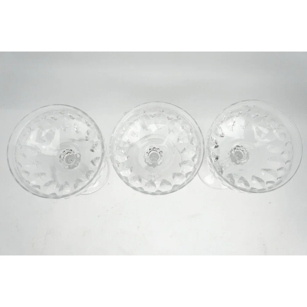 Mikasa Park Lane Champagne Coupe Glasses Set of 3 Clear Crystal Excellent